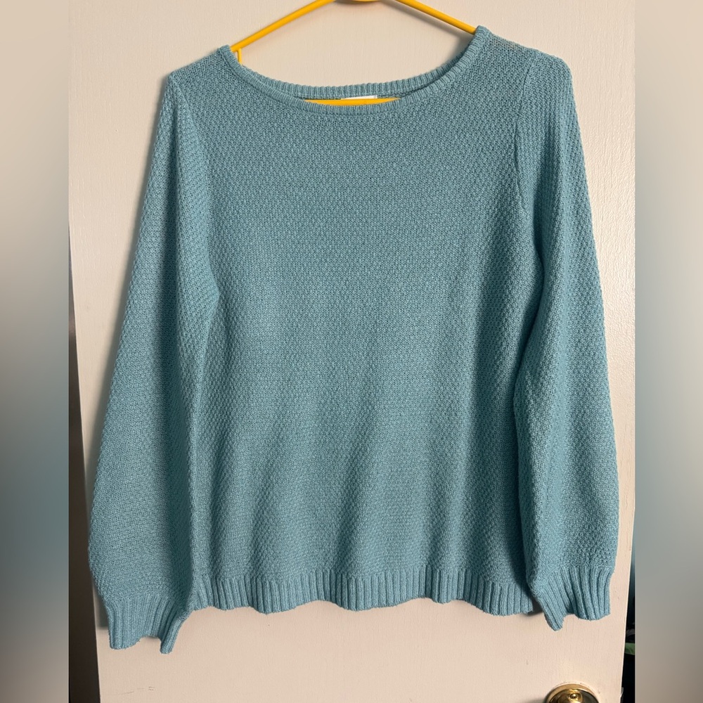Pulse Women's Light Blue Crew Neck Sweater
